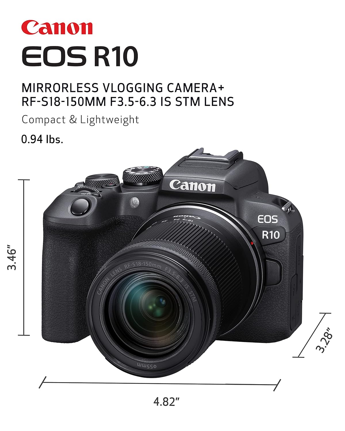 EOS R10 4K Mirrorless for Creators