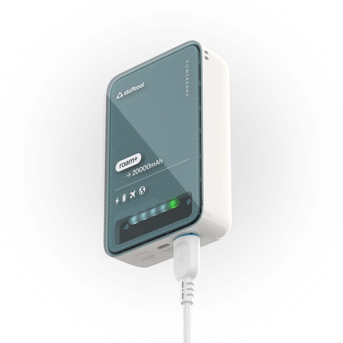 Stuffcool Roam+ 20000mAh Power Bank – 20W Type-C, 22.5W Fast Charge