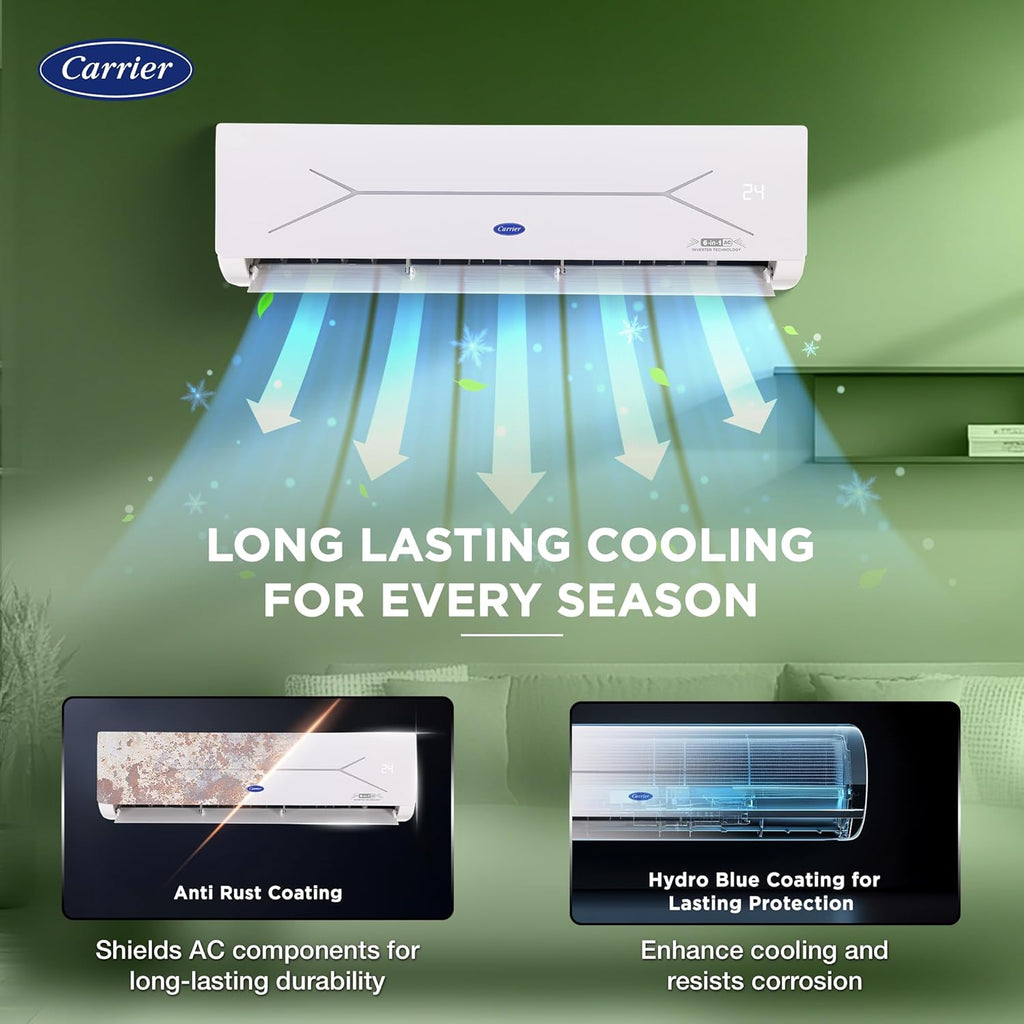 Carrier 1.5 Ton 3-Star Wi-Fi Inverter AC
