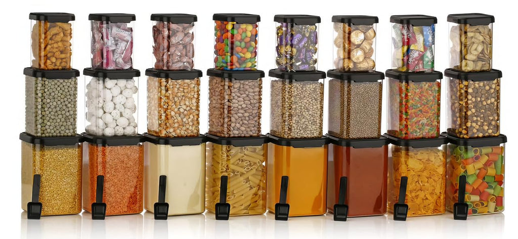 flymore Plastic Storage Box Set – 24 Pcs, Airtight