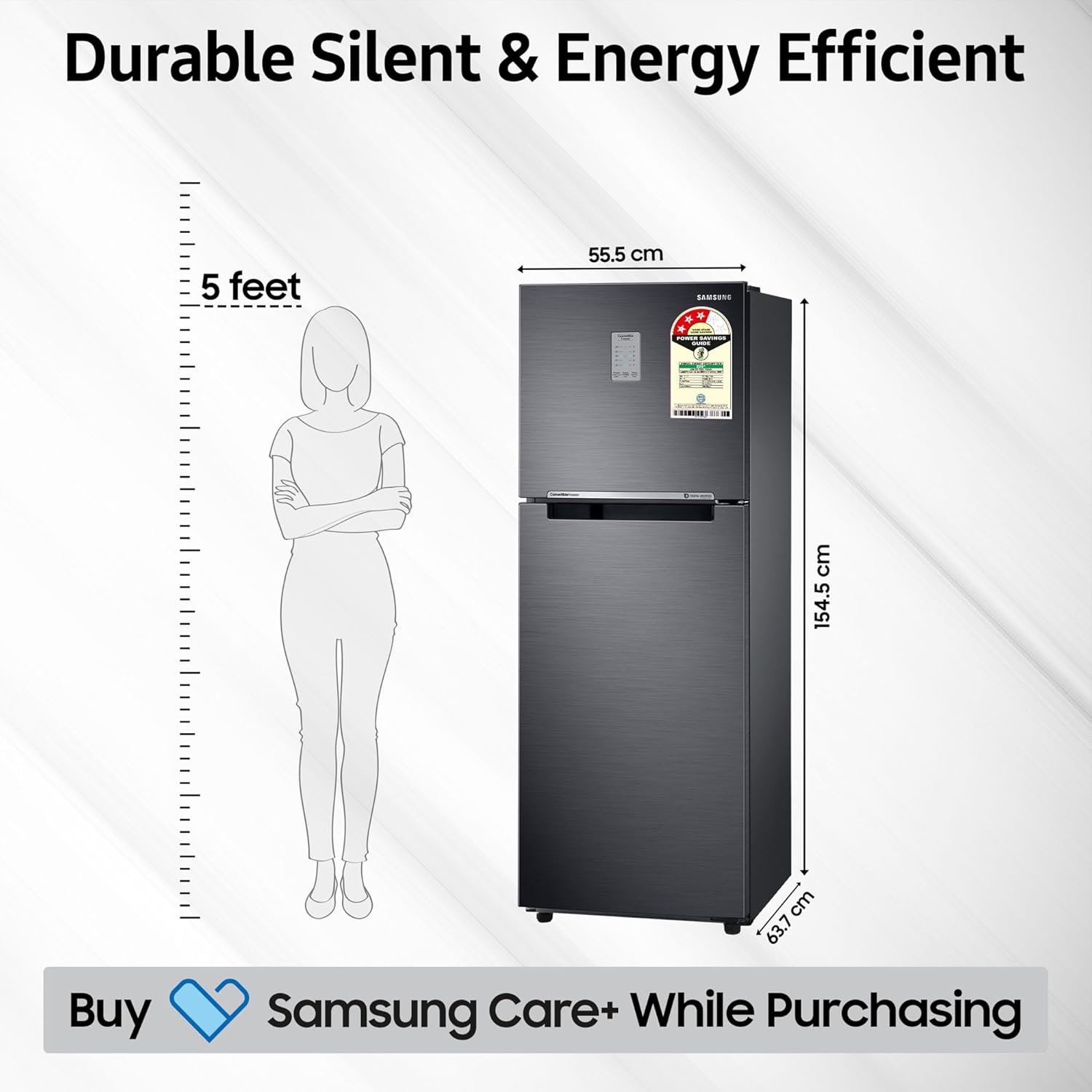 Samsung 236L 3-Star Convertible Fridge