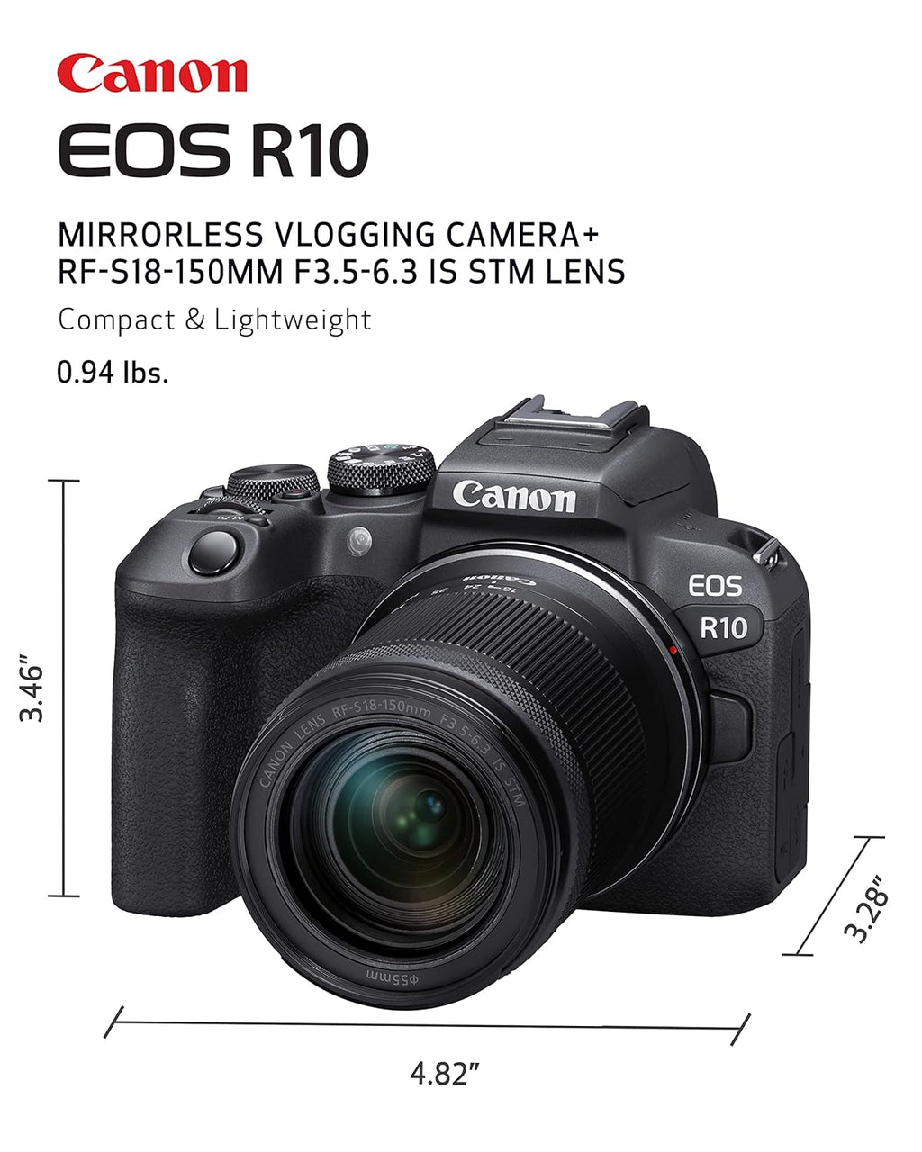 EOS R10 4K Mirrorless for Creators