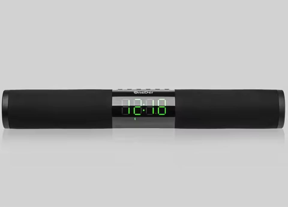 Home Theater Soundbar with Clock & Radio